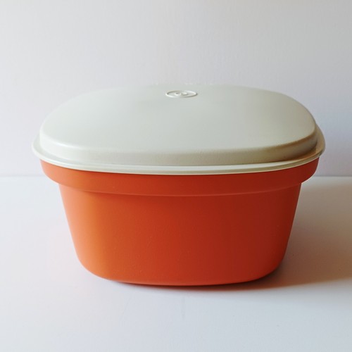 TUPPERWARE Konvolut orange, 2 x großer Krug oder Krug + Dose, 70er Jahre Vintage - Bild 6 von 9