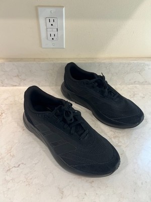 adidas Lightshift Triple Black Men's Sneaker Low Top Lace Up Mesh JH9319 MEN'S 9