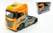 Modellino camion scala 1:43 Burago MOTRICE IVECO S-WAY ORANGE modellismo