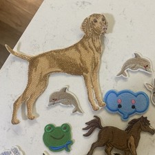 Animal Iron On Patch Fabric Craft Transfer 19 Piece Set