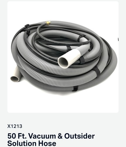 50 Ft. Vacuum & Outsider Solution Hose W Line Vacuum Extractor Upholstery Carpet