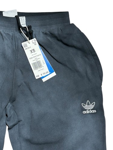 Adidas Originals Men's Essentials+ Dye Sweat Pants Black HK7511 Extra Small - Picture 3 of 4