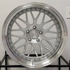 4-new 18 Aodhan Ah02 Ah2 Wheels 18x8.518x9.5 5x114.3 3530 Silver Staggered Ri