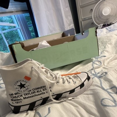 Converse Off-White x Chuck 70 High Top Lace-Up Canvas White/Black 2018 163862C