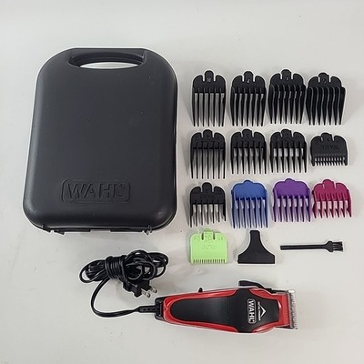 Wahl Clip 'N Trim Hair Clippers CNT2-M and Detail Trimmer Guides Brush & Case