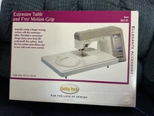 NEW Baby Lock Extension Table & Free Motion Grip for Ellegante model BLG