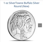 1 oz Silver Round - Buffalo Indian Head One Troy Ounce