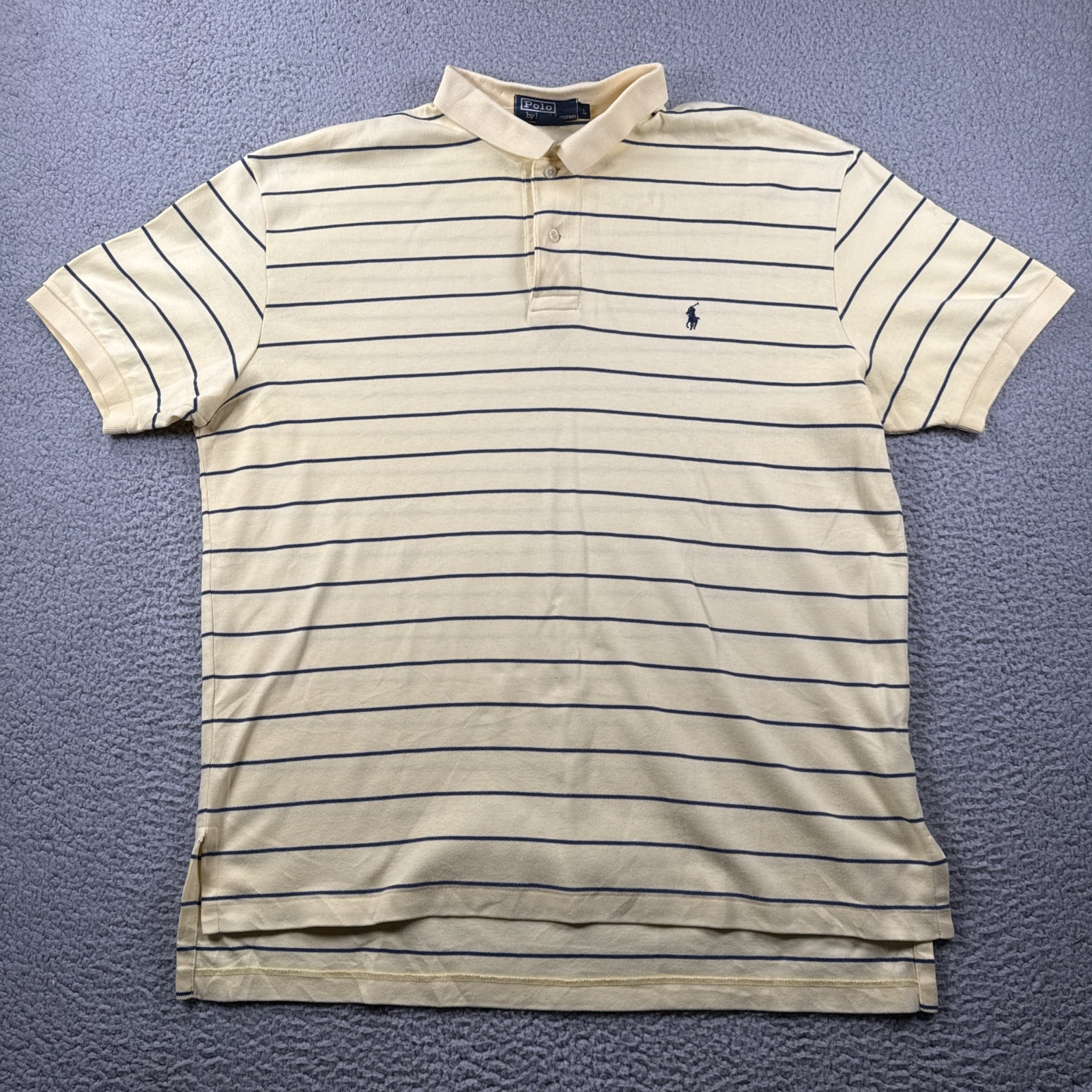 Polo Ralph Lauren camicia uomo L a righe manica corta polo pony logo preppy pasqua