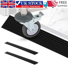 2PCS Doorway Threshold Ramp Self-adhesive Stair Anti Slip Tape Rubber Ramp 1CM