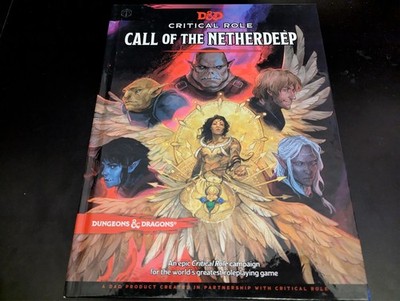 D&D Dungeons and Dragon 5e Hardcover Critical Role Call of the Netherdeep!