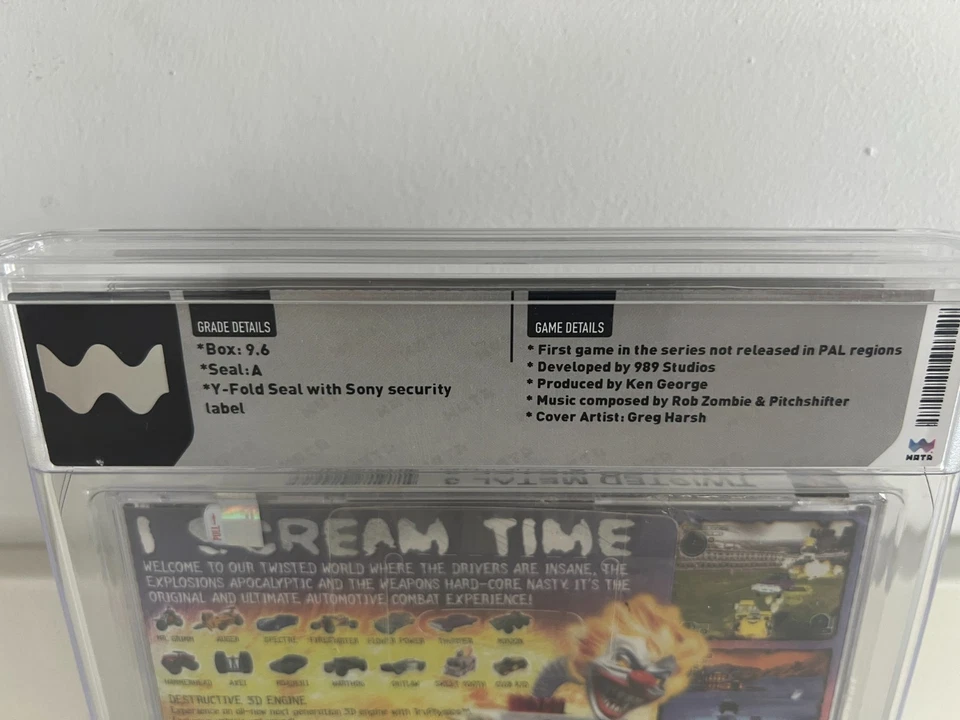 Twisted Metal III (PS1, Playstation 1) WATA 9.6 A New Sealed Graded CGC VGA PSA - Image 3 of 4
