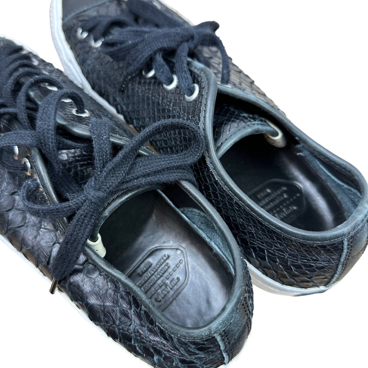 Visvim Skagway Lo Python Black Size M10 Sneakers - image 5