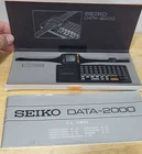 Vintage Seiko Data-2000 LCD Computer Watch With Keyboard Box Manual Tested Works