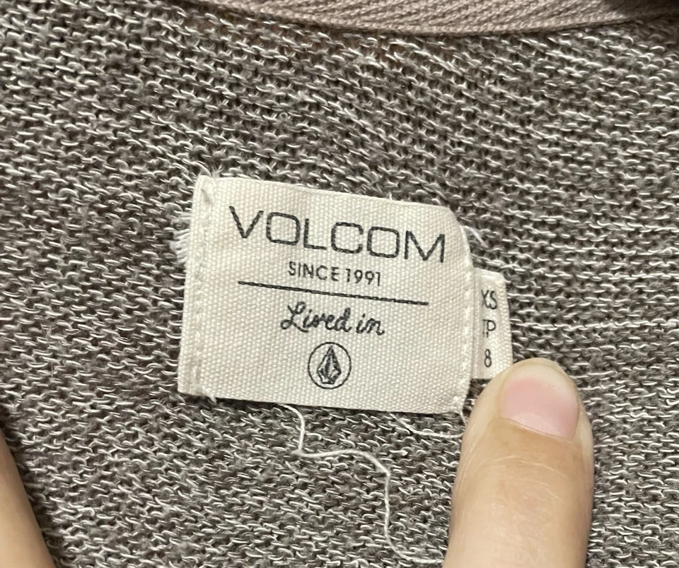 Suéter Volcom tejido encogido de hombros para mujer talla XS  Foto 2 de 4