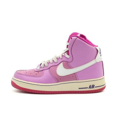 Nike Damen Air Force 1 High Sneaker Pink/Lila/Weiß Edition High-Top EU 38.5