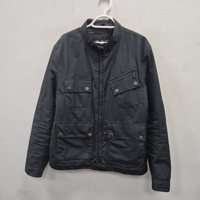 Barbour Bearing Waterproof Breathable Black Lightweight Biker Coat Jacket Large