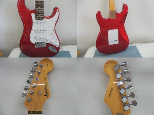 Electric Guitar Kaalena K-SE-100R CAR Candy Apple Red SN KA1641515 & Soft Case - Picture 2 of 4