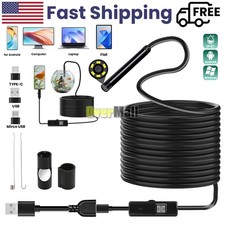 Waterproof 5.5mm HD Endoscope Inspection Borescope Camera for Android USB Type-C