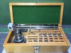 Vintage Precision Gear & Optical Comparator Inspection Tooling Set in Wooden Cas