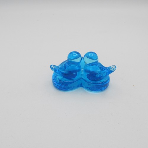 Pisapapeles grande Bluebird of Happy 2 pájaros base corazón Leo Ward 1989 de colección - Imagen 5 de 6