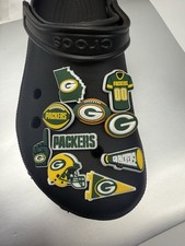 10 Piece NFL Green Bay Packers Shoe Charm Set