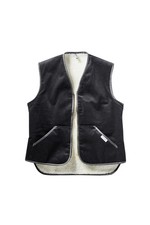 Pionier Zunftweste 124 Winter Fell gefüttert Cord schwarz verl. Rücken Größe 60