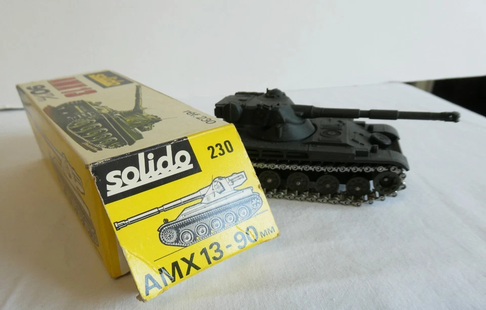 SOLIDO CARRO ARMATO TANK AMX 13 90 mm CON SCATOLA come nuovo - Immagine 4 di 4