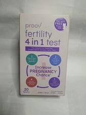 Proov Fertility 4 in 1 Test - 1 Cycle Test Kit (20 tests)  Exp 09/2026 NEW !!!