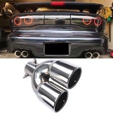 For Pontiac Firebird Rear Dual Exhaust Pipe Tail Muffler Tip Throat Tailpipe