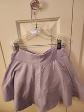 SO Girls Lavender Flare Skort L 10/12 Cotton Spandex Elastic Waist