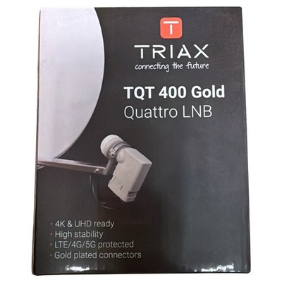 Quattro LNB Profi Universal für Multischalter Sat hdtv 4K uhd TRIAX QUATTRO TQTD