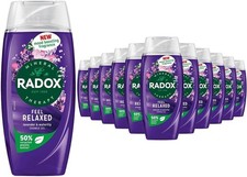 Radox Mineral Therapy Shower Gel 225ml x12 Peppermint & Lime Refreshing Body Was 6.64 per litre
