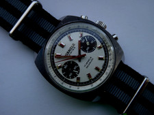 Vintage HAU: KIENZLE SWISS RACING PANDA, Swiss, acciaio inox, ed. ediz. Valj. 7733,