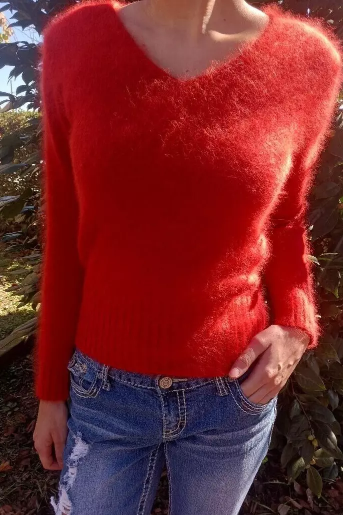 Vintage angora sweater hot sale
