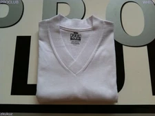 3 NEW PROCLUB V-NECK T-SHIRT COMFORT WHITE BLANK PLAIN PRO CLUB S-3XL 3PC