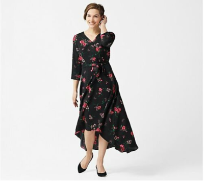 black masquerade dresses NumberSea-A-Line Evening Gown Dress Formal Court Train Long Sleeve V Neck Wednesday Addams Family Chiffon with Buttons Slit Appliques stylish gown for baby shower Waist Size:42 long sleeve ball gowns Janique 24986 - Asymmetrical