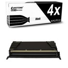 4x Toner SCHWARZ ersetzt Lexmark C746H1KG