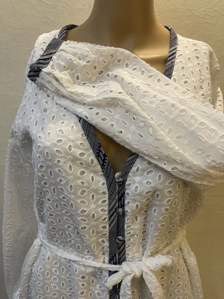 Vestido Lucca Couture Manga Larga Botón Frontal Talla Mediana. Foto 2 de 4