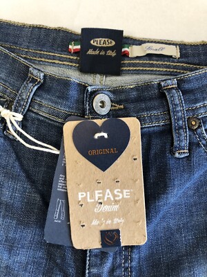 Jean Skinny Femme Please - Taille S, Bleu, 94% Coton, Neuf Avec étiquettes