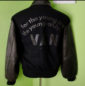 half leather jacket