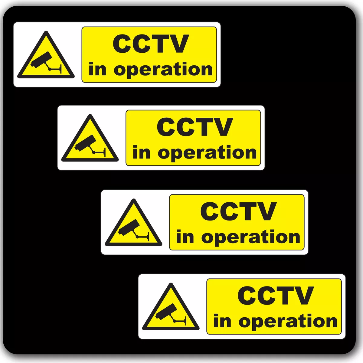 Cctv stickers sales