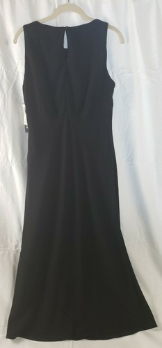 Eva Blue Womens Black Dress Size 10. With Exclusive Of Decoration. NWT - Picture 8 of 8