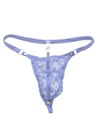 G-String Homme Slip Transparent Thong en Dentelle Fleur Sous-vêtements Lingerie - Bild 9 von 35