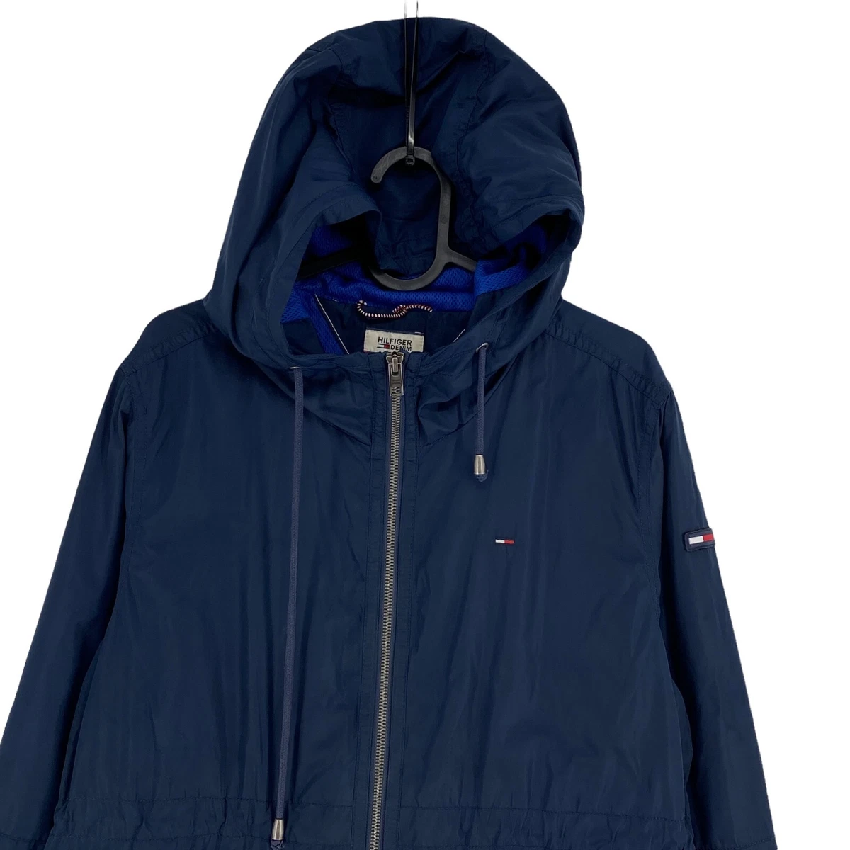 Tommy hilfiger hooded denim jacket hot sale