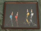 New ListingVintage 60s Mcm Nigerian African Painting Mid Century 13 X 10 1/2” signed K.A.S