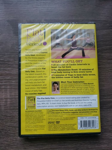 DVD Flat Belly Workout Express Belly Blast NEW SEALED - 第 2/2 張圖片