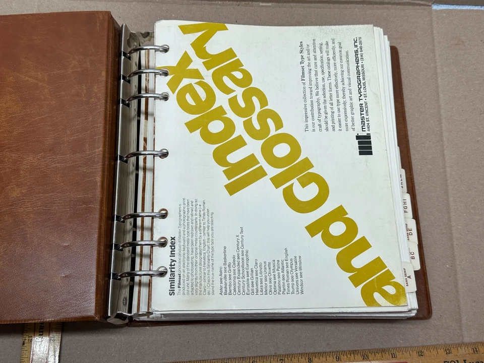 Big VTG 1970s SANS SERIF Alphatype Keyboard Type Faces -Master Typographers - Image 3 of 4