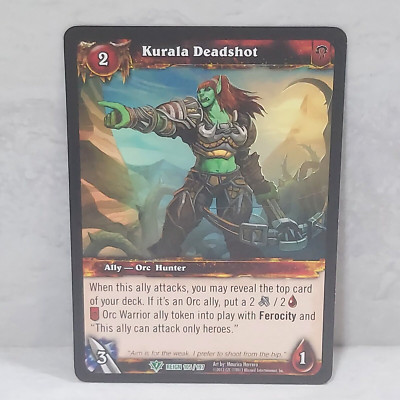 World Of Warcraft Reign Of Fire Kurala Deadshot 105/197 TCG Card Uncommon