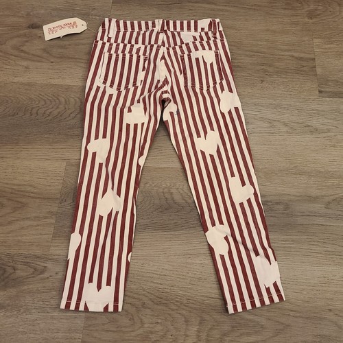 Crystal Vogue Striped Hearts Valentines Straight Leg Stretch Pants Girls Size 6 - Picture 7 of 11