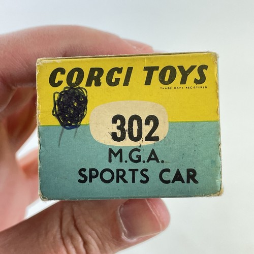 Boxed Corgi Toys 302 MGA Sports Car Red - Picture 21 of 22